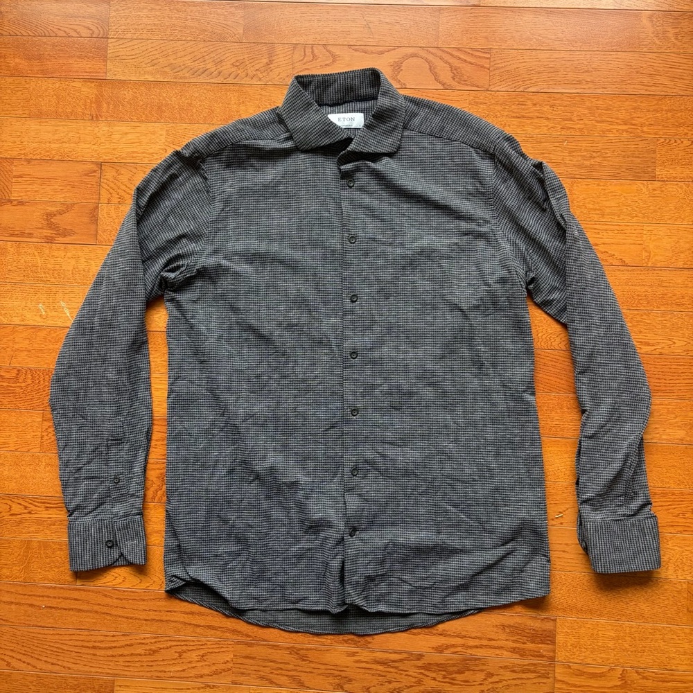 Eton Performance Contemporary Dress Shirt Gray